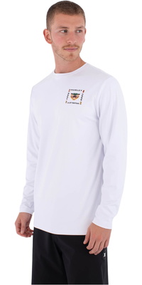 2026 Hurley Herre Regular Bolud Langærmet Lycra Vest MLEU00004 - White
