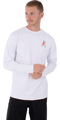 2026 Hurley Herre Regular Flamengue Langærmet Lycra-vest MLEU00006 - White