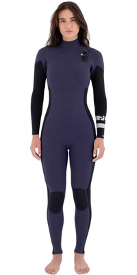 2026 Hurley Kvinder Plus 4/3mm Chest Zip Wetsuit WFS0012403 - Vintage Iris