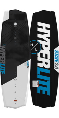 2026 Hyperlite State Wakesurfer Board H26ST.1 - Black / Hvid