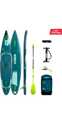 2026 Jobe Aero Neva Sup Board 12.6 Pakke 486425002 - Blue /Grøn