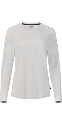 2026 Musto Evo Crew Sunblock Langærmet T-shirt 82445 - Platinum