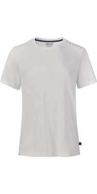 2026 Musto Evo Crew Solcreme-T-shirt Med Korte ærmer 82444 - Platinum