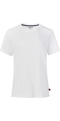 2026 Musto Evo Crew Solcreme-T-shirt Med Korte ærmer 82444 - White