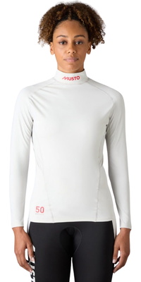 2026 Musto Flexlite Cool Langærmet Top Til Kvinder 82536 - Platinum