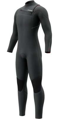 2026 Mystic Herre Majestic 3/2mm Chest Zip Våddragt 35000.260025 - Dark Grey