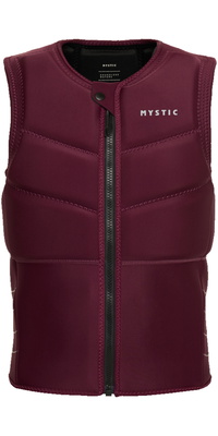 2026 Mystic Herre Star Front Zip Impact Vest 35005.230231 - Oxblood Red