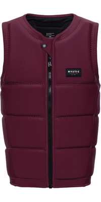 2026 Mystic Herre Star Front Zip Wake Impact Vest 35005.240245 - Oxblood Red