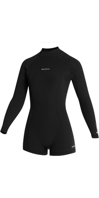 2026 Mystic Kvinder Lunar 2/ 2mm Back Zip Langærmet Shorty Våddragt35000.260071 - Black