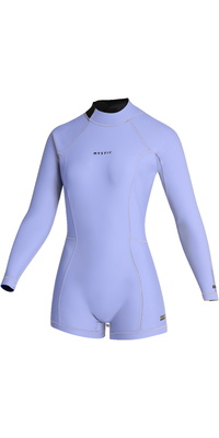 2026 Mystic Kvinders Lunar 2/ 2mm Back Zip Langærmet Shorty Våddragt 35000.260071 - Iris Blue