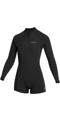 2026 Mystic Dame Lunar 2/ 2mm Front Zip Langærmet Shorty Våddragt 35000.260070 - Black