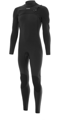 2026 Nyord Herre Solu Yulex 3/2mm Chest Zip Fl Våddragt SOLM32FLCZ001 - Black