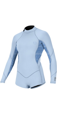 2026 ONeill Junior Bahia 2/1mm Back Zip Våddragt Med Lange ærmer, Model 5411  Chmbyblu / Surf Abstract / Chmbyblu