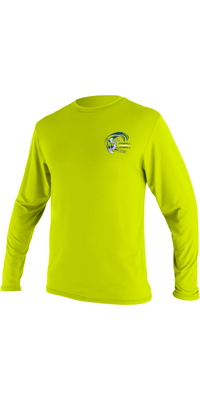 2026 ONeill Junior Basic Skins Langærmet Solskjorte 5711B - Lime