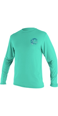 2026 ONeill Junior Basic Skins Langærmet Solskjorte 5711G - Light Aqua