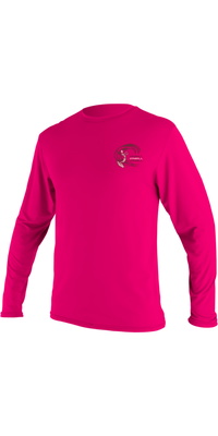 2026 ONeill Junior Basic Skins Langærmet Solskjorte 5711G - Watermelon