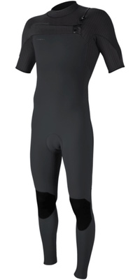 2026 ONeill Herre Hyperfreak 2mm Chest Zip Våddragt Med Korte ærmer 5497  Hærdet Stål / Graphite
