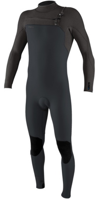 2026 ONeill Herre Hyperfreak 3/2mm + Chest Zip Våddragt 5343  Hærdet Stål / Graphite