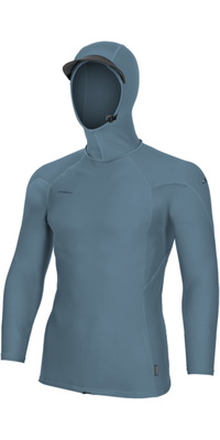 2026 ONeill Herre Hyperfreak Skins Langærmet Lycra-vest Med Hætte 5689 - Blue Fusion / Blue Fusion