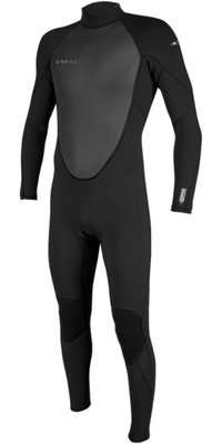 2026 ONeill Herre Reactor -2 3/2mm Back Zip Våddragt 5040B - Black / Black