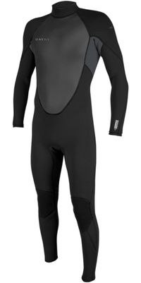 2026 ONeill Herre Reactor -2 3/2mm Back Zip Våddragt 5040B - Black / Graphite