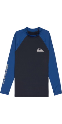 2026 Quiksilver Junior Everyday UPF50 Langærmet Lycra-vest AQBWR03065 - Mørk Marineblå/Monaco-blå
