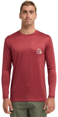 2026 Quiksilver Herre DNA Surf Tee Langærmet Lycra-vest AQYWR03139 - Burnt Russet
