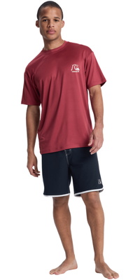 2026 Quiksilver Herre DNA Surf Tee Kortærmet Lycra-vest AQYWR03138 - Burnt Russet