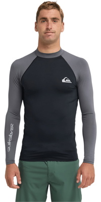 2026 Quiksilver Herre Everyday UPF50 Langærmet Lycra-vest AQYWR03131 - Black / Iron Gate