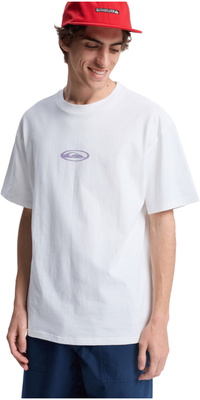Quiksilver -surfing-T-shirt Til Mænd Med Blomsterprint, 2026, EQYZT08301 - Snow White
