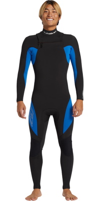 2026 Quiksilver Herre Mercury 3/2mm Chest Zip V&aring;ddragt AQYW103117 - Olympian Blue