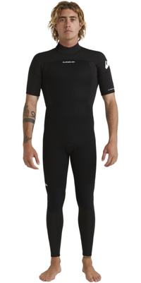 2026 Quiksilver Herre Prologue 2/ 2mm Kortærmet Back Zip Våddragt EQYW303026 - Black