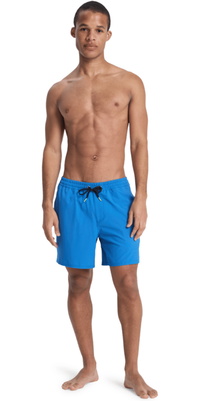 2026 Quiksilver Herre Stretch Piped Volley 16 Boardshorts EQYJV04211 - Nebulas Blue