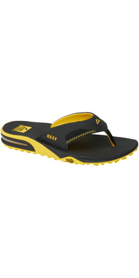 Reef S Fanning Pregame-sandaler Til Mænd, Model CJ7225, 2026  Black / Gul