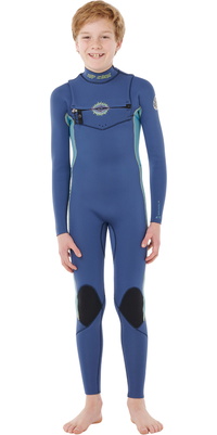 2026 Rip Curl Junior Dawn Patrol 3/2mm Chest Zip 147BFS - Light Navy