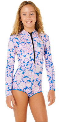 2026 Rip Curl Junior G-Bomb Front Zip 1.5mm Langeærmede Forårsdragt 11EGSP - Pink