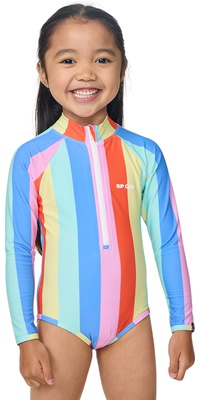 2026 Rip Curl Junior Regnbue Stribet Surfdragt 13UJRV - Multico