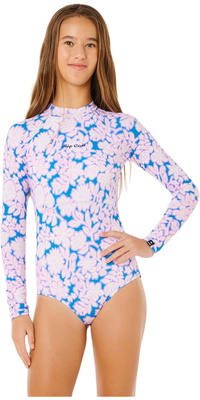 2026 Rip Curl Junior Sunshine UPF Langærmet Surfdragt 146GRV - Electric Blue