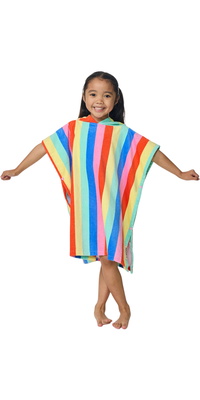 2026 Rip Curl Junior Mixed Snap Cotton Hooded Poncho -håndklæde 00AJTO - Multico