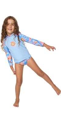2026 Rip Curl Junior Surf Magic Rashie-sæt 13WJRV - Sky Blue