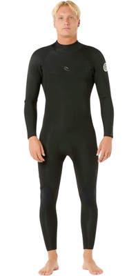 2026 Rip Curl Herre Dawn Patrol 3/2mm Back Zip Wetsuit 16UMFS - Black