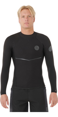 2026 Rip Curl Herre E-Bomb 1.5mm Langærmet Jakke 12HMWJ - Black