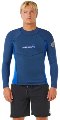 2026 Rip Curl Mens E-Bomb 1.5mm Long Sleeve Jacket 12HMWJ - Blue