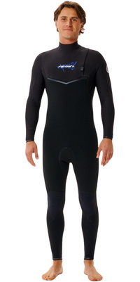 2026 Rip Curl Herre E-Bomb 3/2mm Zip Free Wetsuit 17OMFS - Black / Blue