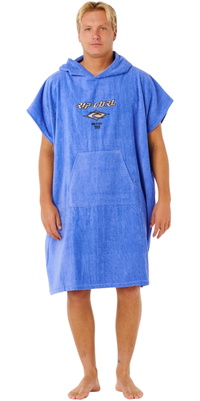 2026 Rip Curl Herre Logo Hættetrøje Poncho Håndklæde 00GMTO - Blue Haze