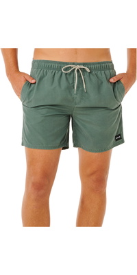 2026 Rip Curl Herre Offset Washed Volley Boardshorts 0ENMBO - Moss