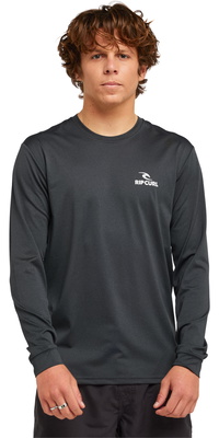2026 Rip Curl Herre-lycra-vest Med Lange ærmer Og UPF-beskyttelse 166MRV - Black Marle