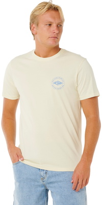 2026 Rip Curl Herre Staple Tee 0TQMTE - Lemon Ice