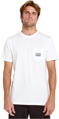 2026 Rip Curl Streamline Pocket Badge T-shirt Til Mænd 0YOMTE - Bone