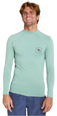 2026 Rip Curl Herre Streamline UPF Langærmet Lycra-vest 171MRV - Aloe